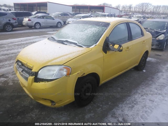 KL1TD5DE7BB126634 - 2011 CHEVROLET AVEO LS/LT 黄色 照片 2