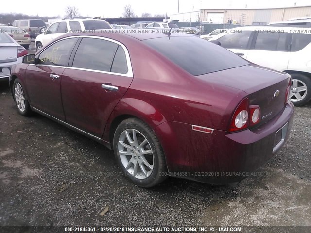 1G1ZE5E73AF133001 - 2010 CHEVROLET MALIBU LTZ Марун фото 3