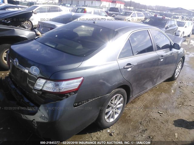 4T1BB3EK1AU122192 - 2010 TOYOTA CAMRY HYBRID GRAY photo 4