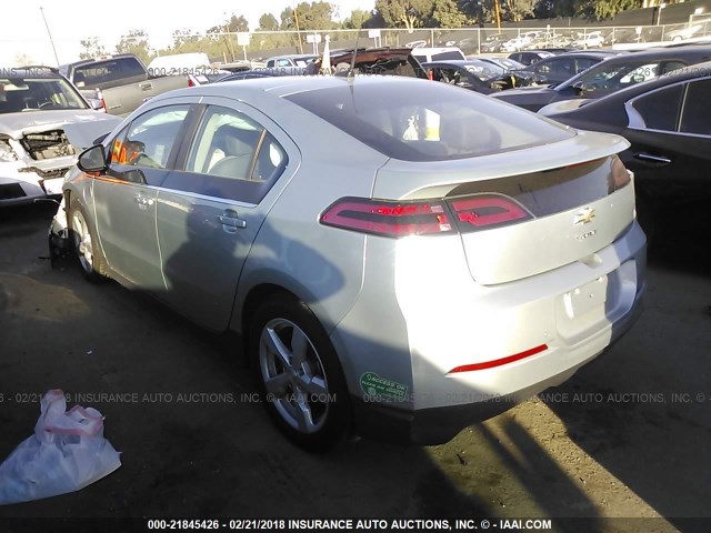 1G1RH6E45DU111049 - 2013 CHEVROLET VOLT Light Blue photo 3