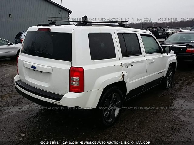 1C4NJPFA1FD124842 - 2015 JEEP PATRIOT LATITUDE WHITE photo 4