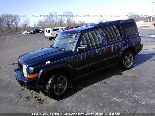 1J8HG48KX6C134414 - 2006 JEEP COMMANDER BLUE photo 2