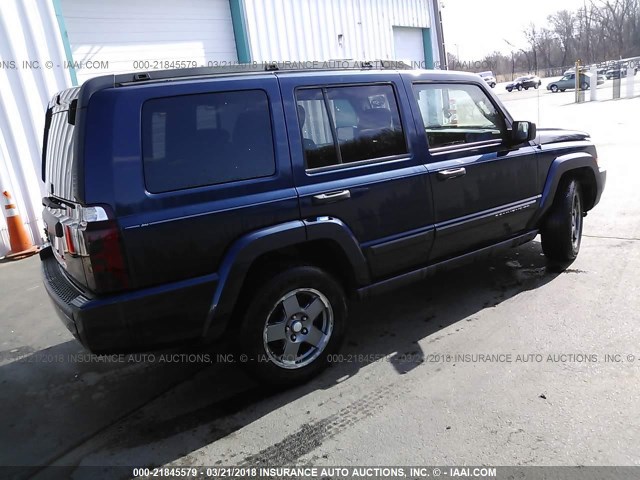 1J8HG48KX6C134414 - 2006 JEEP COMMANDER BLUE photo 4