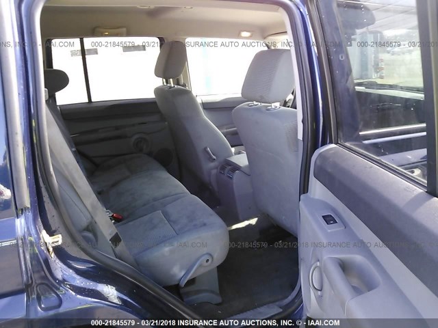 1J8HG48KX6C134414 - 2006 JEEP COMMANDER BLUE photo 8