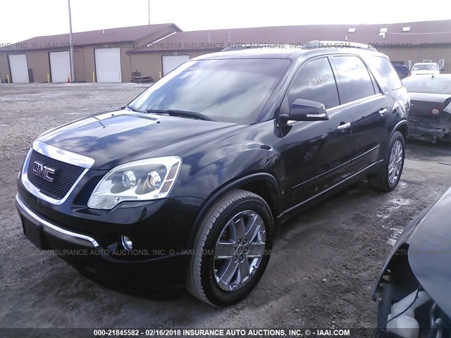 1GKLVMED1AJ212150 - 2010 GMC ACADIA SLT-1 Czarny zdjęcie 2