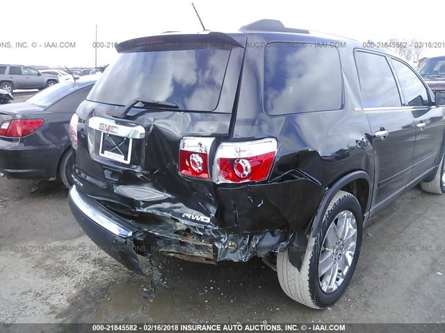 1GKLVMED1AJ212150 - 2010 GMC ACADIA SLT-1 Czarny zdjęcie 6