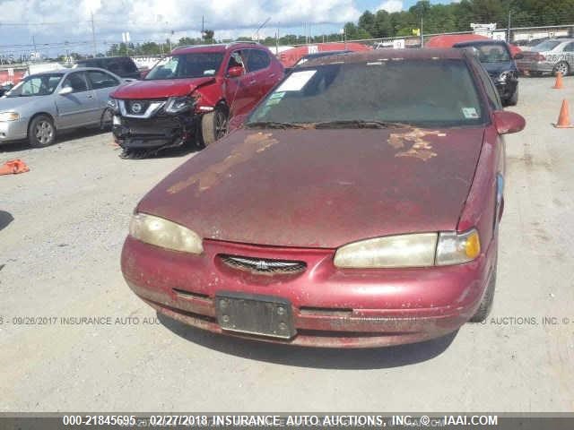 1FALP6241TH104746 - 1996 FORD THUNDERBIRD LX MAROON photo 6