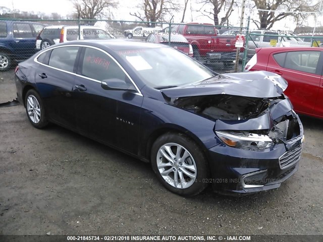 1G1ZE5ST3GF313914 - 2016 CHEVROLET MALIBU LT BLUE photo 1