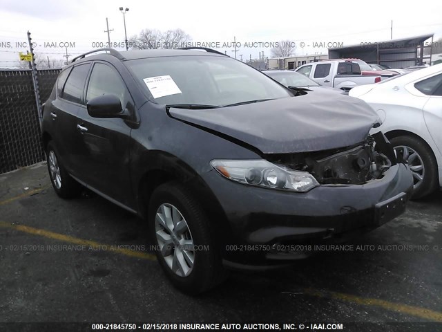 JN8AZ1MW8DW316400 - 2013 NISSAN MURANO S/SL/LE BLACK photo 1