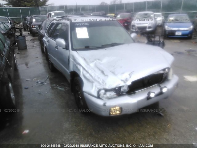 JF1SF65692H723279 - 2002 SUBARU FORESTER S SILVER photo 1