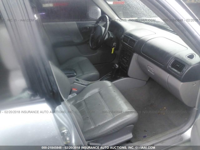 JF1SF65692H723279 - 2002 SUBARU FORESTER S SILVER photo 5
