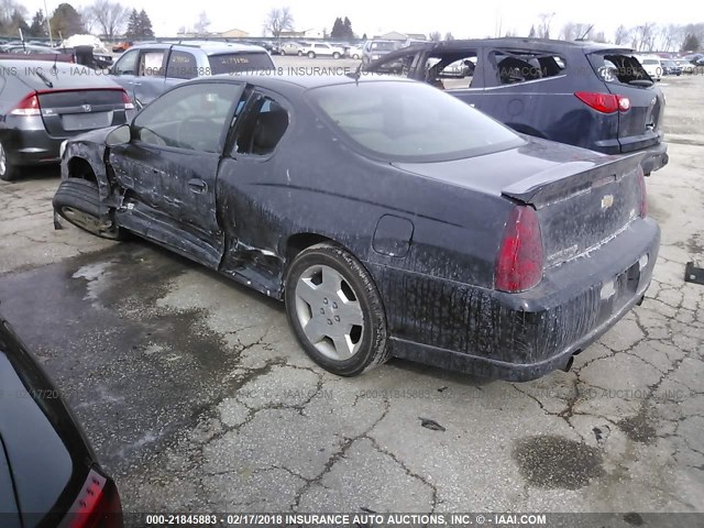 2G1WL15CX69294606 - 2006 CHEVROLET MONTE CARLO SS 黑色 照片 3