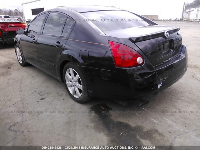 1N4BA41E24C854232 - 2004 NISSAN MAXIMA SE/SL BLACK photo 3