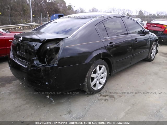 1N4BA41E24C854232 - 2004 NISSAN MAXIMA SE/SL BLACK photo 4