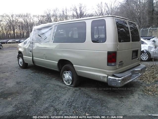 1FBSS31L47DB28875 - 2007 FORD ECONOLINE E350 SUPER DUTY WAGON TAN photo 3