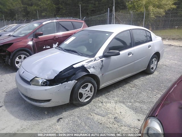 1G8AG52F84Z178278 - 2004 SATURN ION LEVEL 1 SILVER photo 2