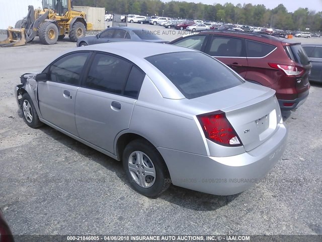 1G8AG52F84Z178278 - 2004 SATURN ION LEVEL 1 SILVER photo 3