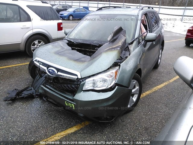 JF2SJAHC3GH514805 - 2016 SUBARU FORESTER 2.5I LIMITED GREEN photo 2