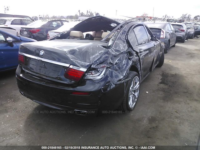 WBAYE8C5XDD132284 - 2013 BMW 750 LI BLACK photo 4