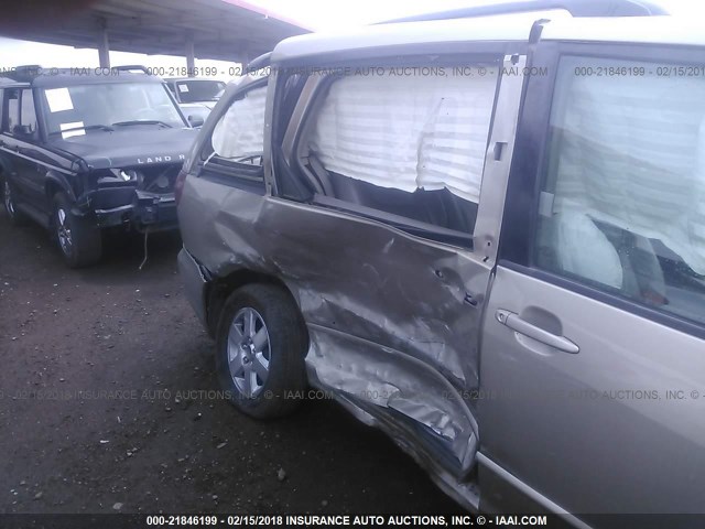 5TDZA23CX4S182394 - 2004 TOYOTA SIENNA CE/LE GOLD photo 6