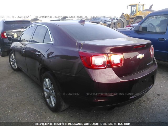 1G11F5SL9FF143860 - 2015 CHEVROLET MALIBU LTZ MAROON photo 3