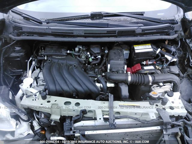 3N1CE2CP7FL436751 - 2015 NISSAN VERSA NOTE S/S PLUS/SV/SL/SR BLACK photo 10