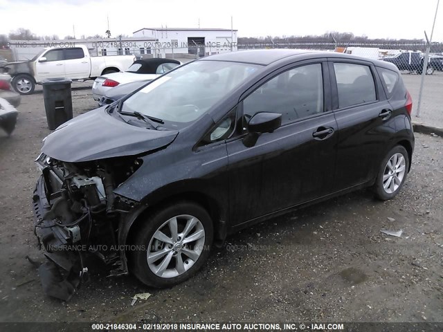 3N1CE2CP7FL436751 - 2015 NISSAN VERSA NOTE S/S PLUS/SV/SL/SR BLACK photo 2