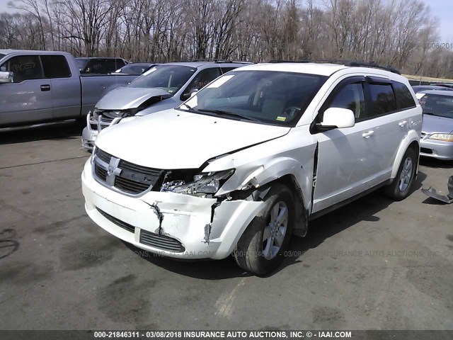 3D4GG57V39T599567 - 2009 DODGE JOURNEY SXT WHITE photo 2