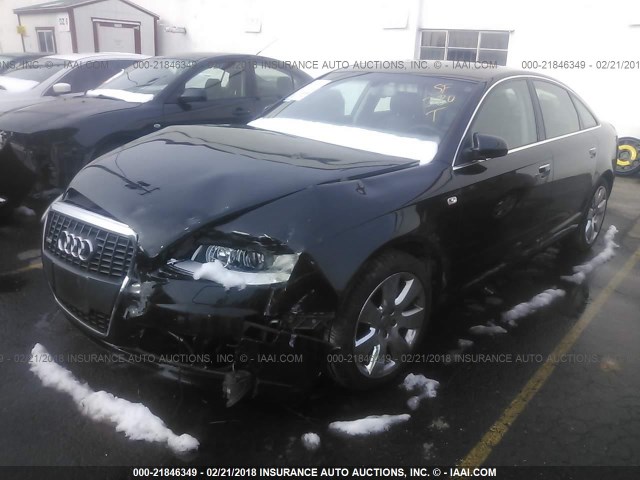 WAUDH74F88N058449 - 2008 AUDI A6 3.2 QUATTRO BLACK photo 2