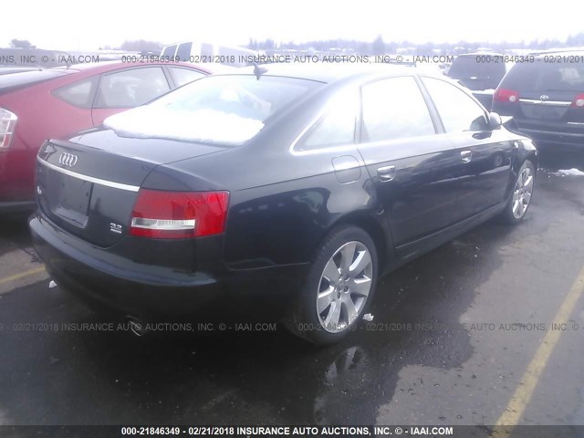 WAUDH74F88N058449 - 2008 AUDI A6 3.2 QUATTRO BLACK photo 4