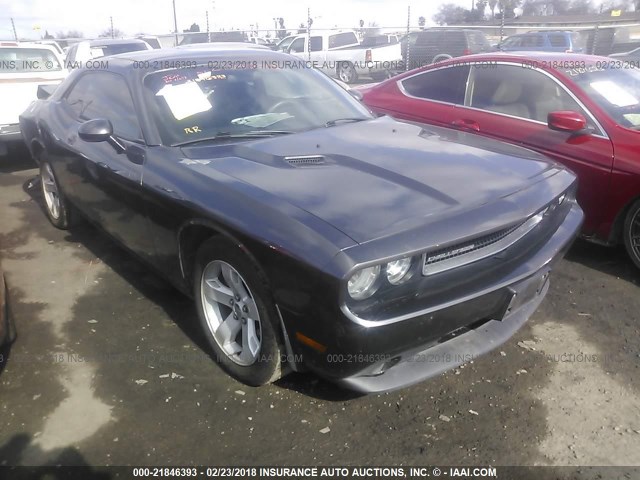 2C3CDYAG8DH704514 - 2013 DODGE CHALLENGER SXT GRAY photo 1