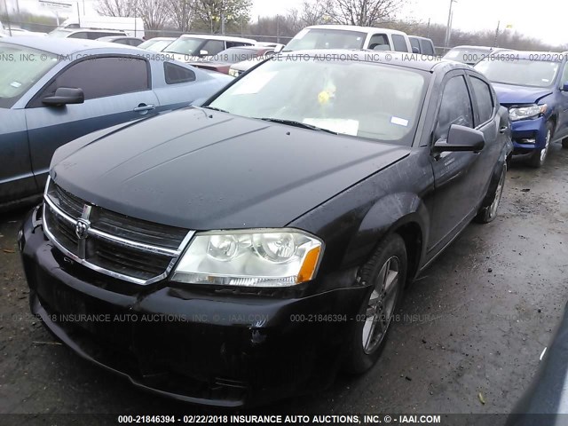 1B3LC56R78N696055 - 2008 DODGE AVENGER SXT BLACK photo 2