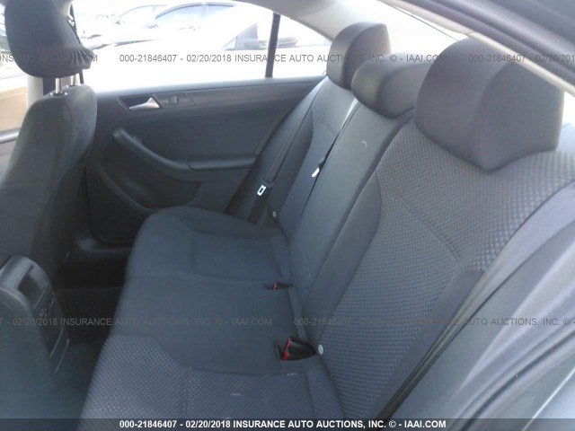 3VW2K7AJ6DM268263 - 2013 VOLKSWAGEN JETTA S 灰色 照片 8