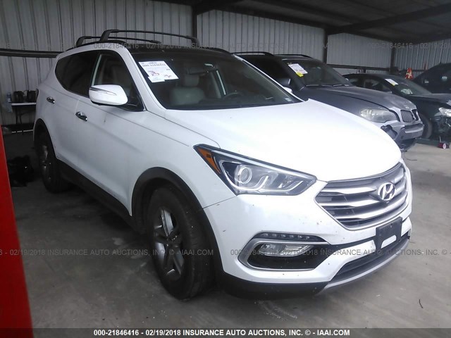 5NMZU3LB5HH039608 - 2017 HYUNDAI SANTA FE SPORT  WHITE photo 1