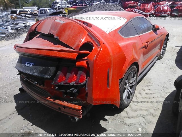 1FA6P8CFXG5245251 - 2016 FORD MUSTANG GT ORANGE photo 4