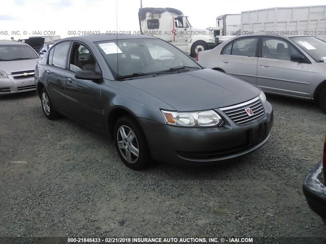 1G8AJ58F57Z162441 - 2007 SATURN ION LEVEL 2 GRAY photo 1