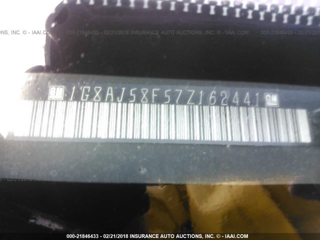 1G8AJ58F57Z162441 - 2007 SATURN ION LEVEL 2 GRAY photo 9