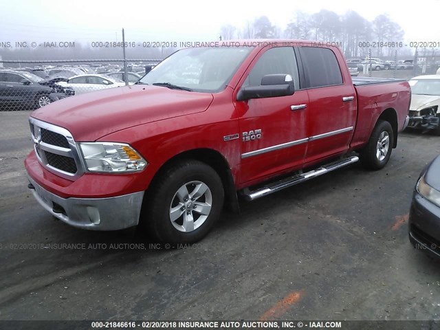 1C6RR7TM5ES392075 - 2014 RAM 1500 SLT RED photo 2