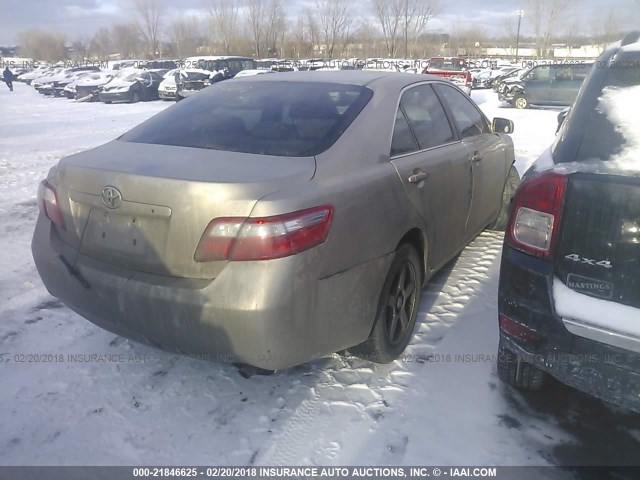 4T1BE46K97U017470 - 2007 TOYOTA CAMRY NEW GENERAT CE/LE/XLE/SE GOLD photo 4