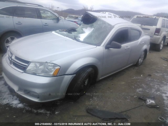 1B3BD4FBXBN537446 - 2011 DODGE AVENGER EXPRESS 银色 照片 2