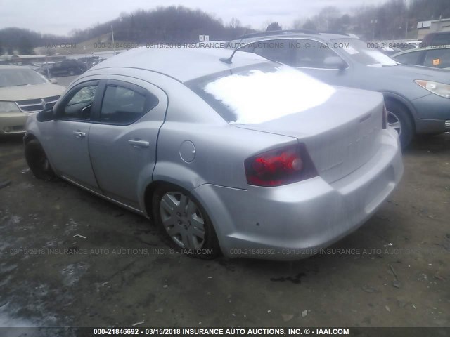 1B3BD4FBXBN537446 - 2011 DODGE AVENGER EXPRESS 银色 照片 3