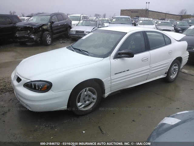 1G2NF52TXYM856942 - 2000 PONTIAC GRAND AM SE1 WHITE photo 2