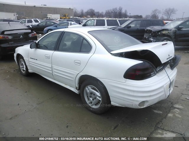 1G2NF52TXYM856942 - 2000 PONTIAC GRAND AM SE1 WHITE photo 3