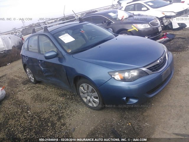 JF1GH61659H814825 - 2009 SUBARU IMPREZA 2.5I BLUE photo 1