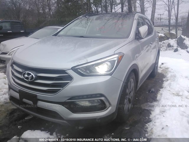 5XYZWDLA4HG501030 - 2017 HYUNDAI SANTA FE SPORT  SILVER photo 2