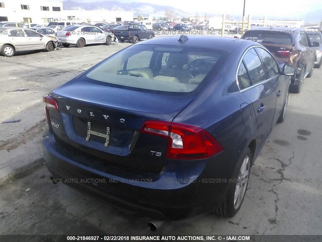 YV1612FS1D2188978 - 2013 VOLVO S60 T5 BLUE photo 4