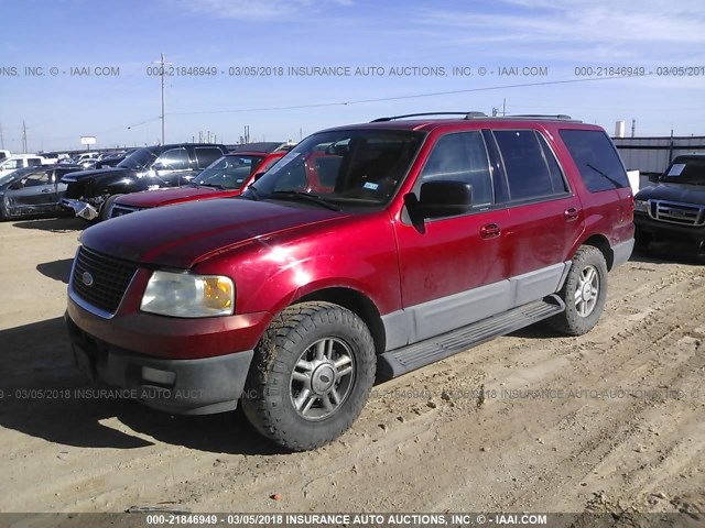 1FMRU15W74LB24460 - 2004 FORD EXPEDITION XLT 红色 照片 2
