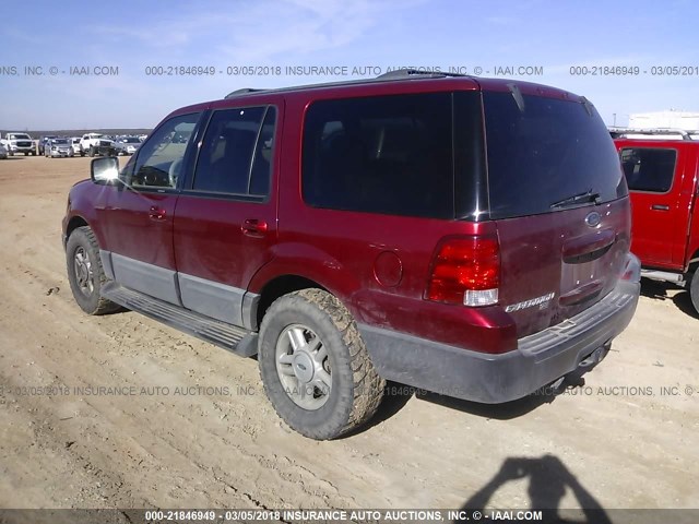 1FMRU15W74LB24460 - 2004 FORD EXPEDITION XLT 红色 照片 3