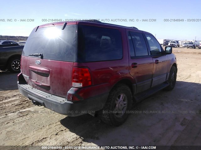 1FMRU15W74LB24460 - 2004 FORD EXPEDITION XLT 红色 照片 4