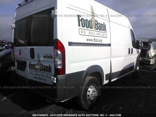 3C6TRVCG5EE109858 - 2014 RAM PROMASTER 2500 2500 HIGH WHITE photo 4